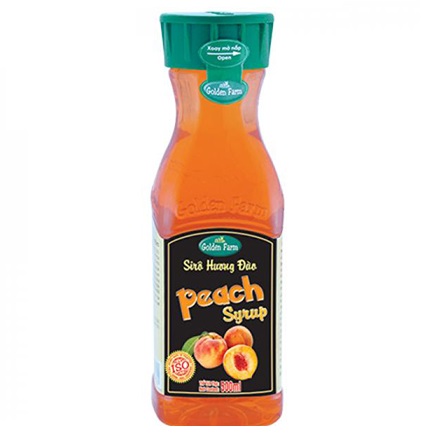Siro Syrup GoldenFarm Đào 520ml