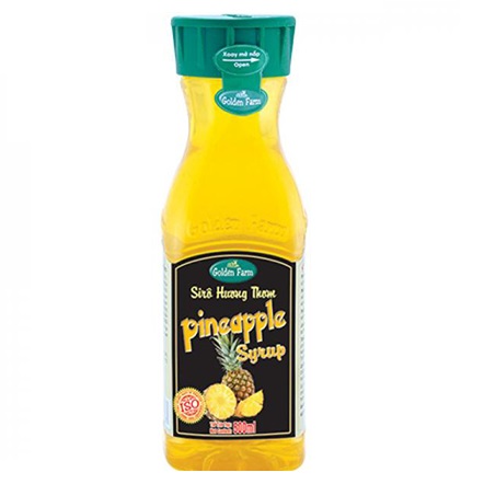 Siro Syrup GoldenFarm Thơm 520ml