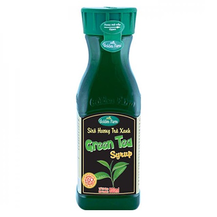 Siro Syrup GoldenFarm Trà Xanh 520ml