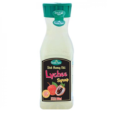 Siro Syrup GoldenFarm Vải 520ml