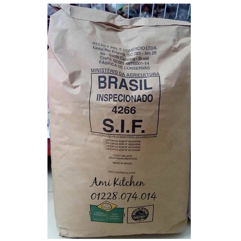 Bột Gelatine 25kg/bao