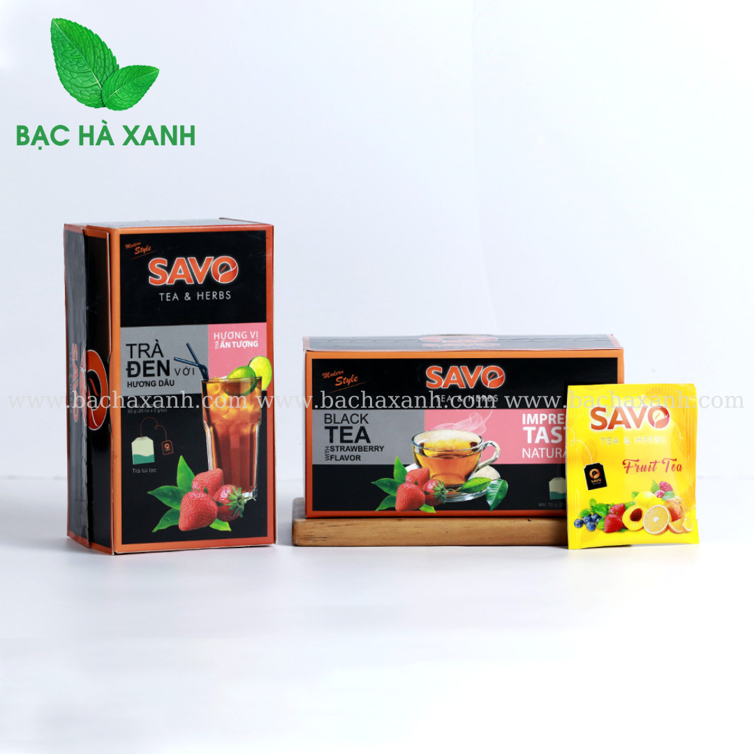 Savo Trà Trái Cây Vị Dâu (Strawberry tea)