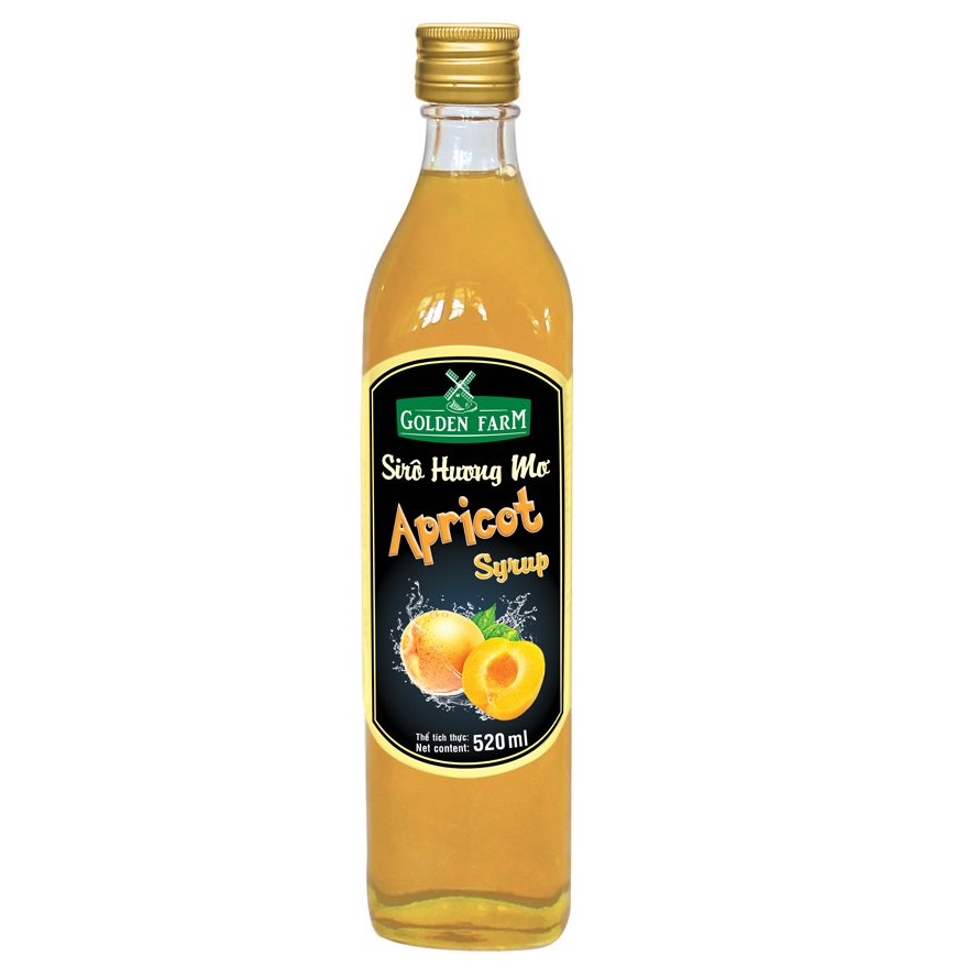 Siro Syrup GoldenFarm Mơ 520ml