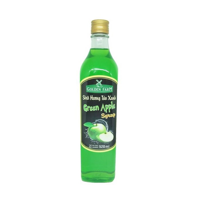 Siro Syrup GoldenFarm Táo Xanh 700ml
