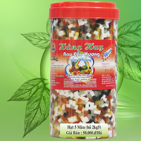 Thạch Hàng Huy Cắt Trái Cây Trung Đủ Màu