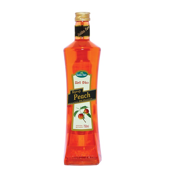 Siro Syrup GoldenFarm Đào Bar Collection 750ml 
