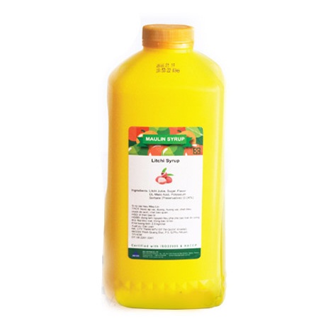 Siro Syrup Maulin Đài Loan Canh Vàng Vải