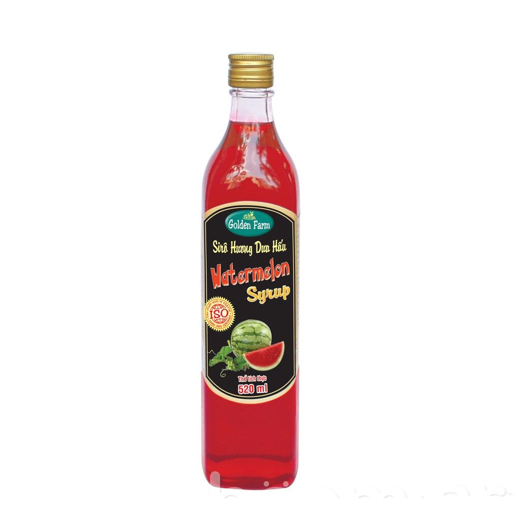Siro Syrup GoldenFarm Dưa Hấu 520ml
